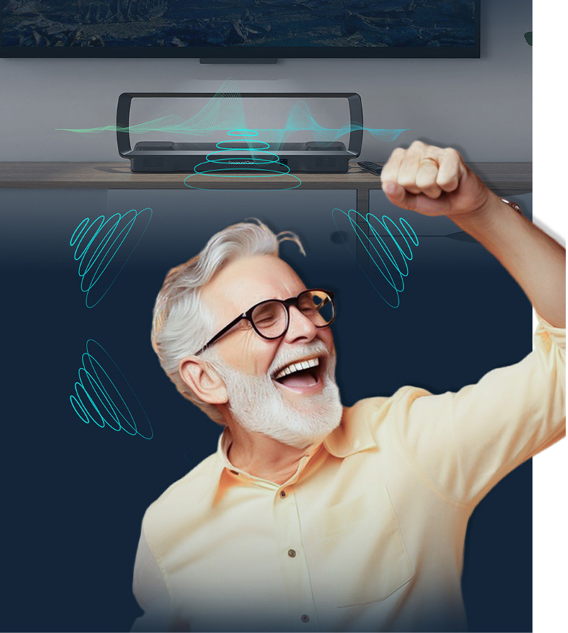 清聽聲學T2電視輔聽音箱，讓父母自由感知，自在聆聽