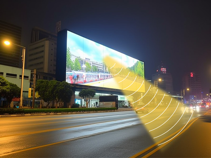 戶外廣告LED屏與定向音響結(jié)合